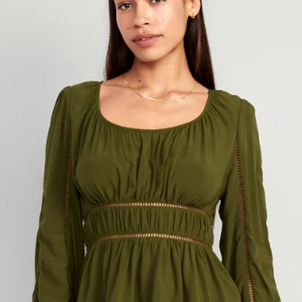 Olive Green Long-Sleeve Old Navy XL